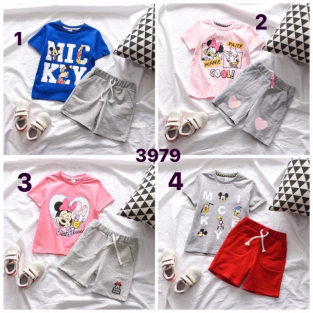 BỘ THUN MICKEY BÉ TRAI - BÉ GÁI