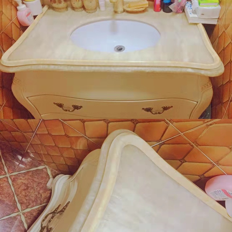 A-LIFE Miếng Chặn Nước Cao Su Tự Dính Họa Tiết Cẩm Thạch Sang Trọng Dài 1M Cho Bồn Rửa Nhà Bếp Phòng Tắm Khách Sạn