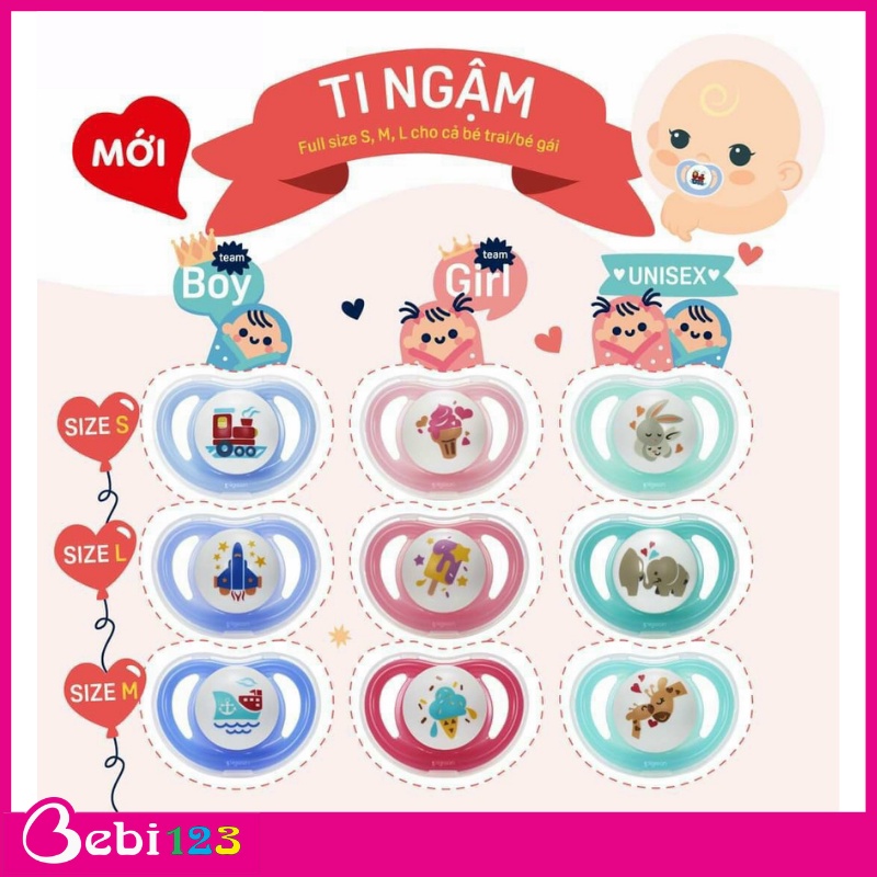 Núm Ty Giả Pigeon Giai Đoạn 1, 2, 3 Cho Bé