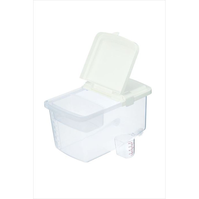 [Hỏa Tốc HN] Thùng gạo 5kg nắp bật có bánh xe &amp; ca đong INOMATA hàng nội địa Nhật Bản