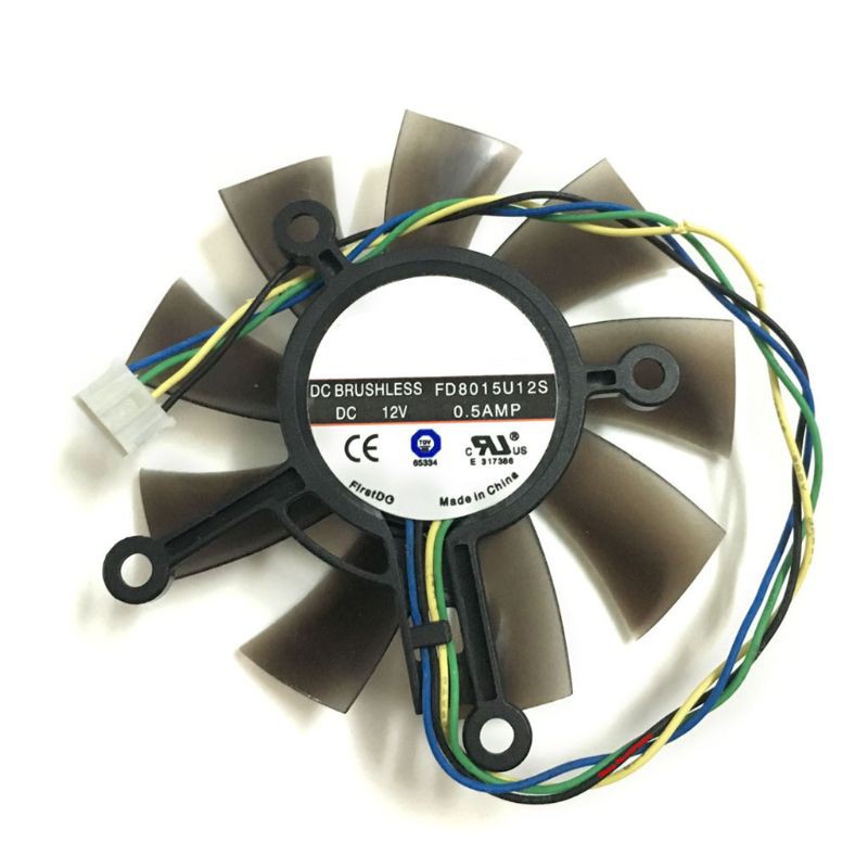 Quạt tản nhiệt 75mm Fd8015U12S Dc12V 0.5amp 4pin cho Asus Hd7850 chất lượng