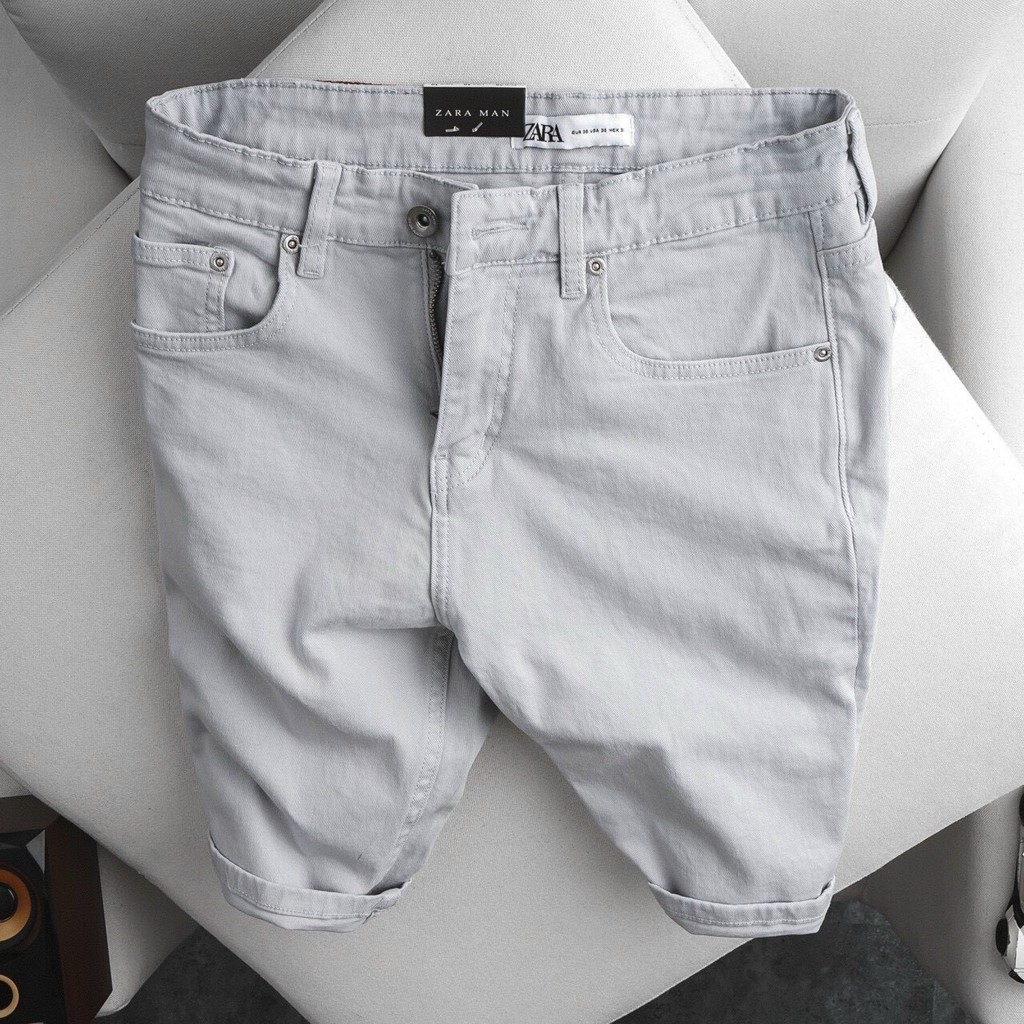 Quần Short Jean Nam Hàng Hiệu Cao Cấp Đủ Màu Za.Ra form slimfit co giãn Giá Rẻ chuẩn  Vải Đẹp kèm Hình Thật