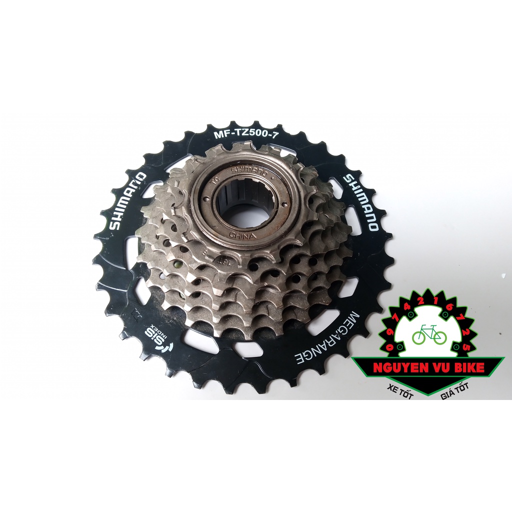 Líp vặn 7 tầng Shimano TZ500 14-34T chuyên leo đèo