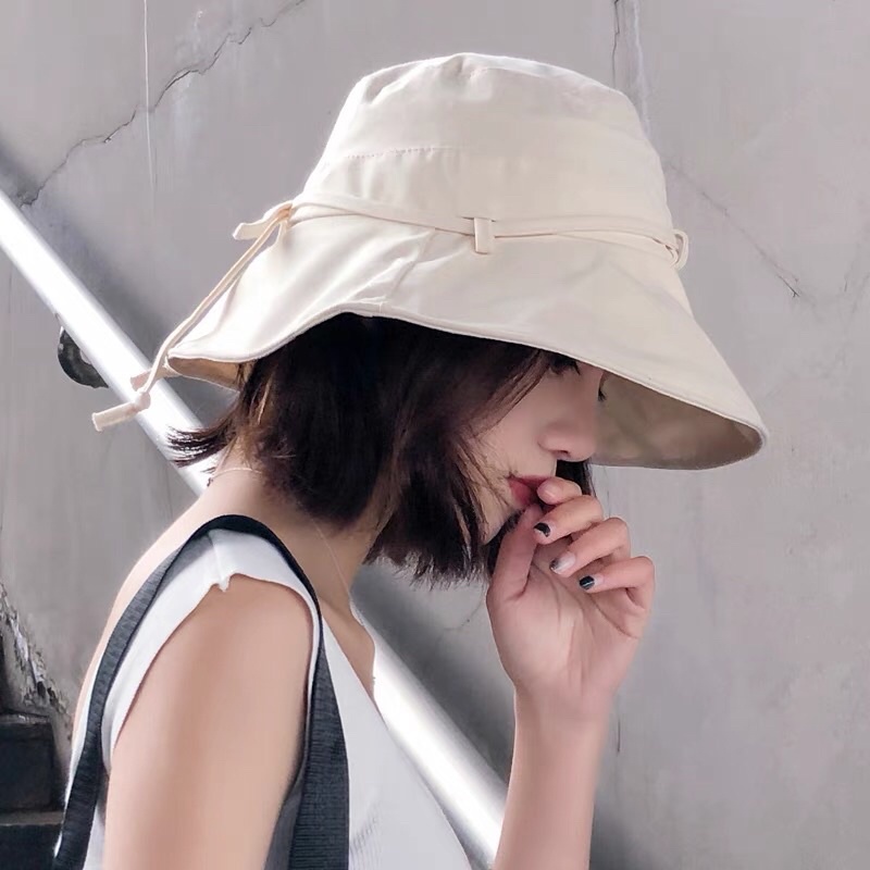 Mũ Nón Bucket Rộng Vành Che Nắng, Mũ Đi Biển Phong Cách Hàn Quốc Siêu Xinh 2023