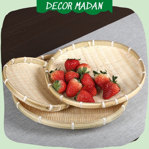 Mẹt Tre Tròn Mini Size14-16-18cm mẹt đựng đồ ăn Nhật Bản,hạt hướng dương, đồ ăn vặt quán cafe - MADAN