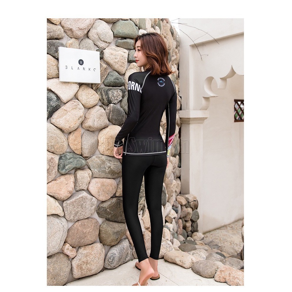 Áo Bơi Dài Tay Nữ Sbart 170 Đen | BigBuy360 - bigbuy360.vn