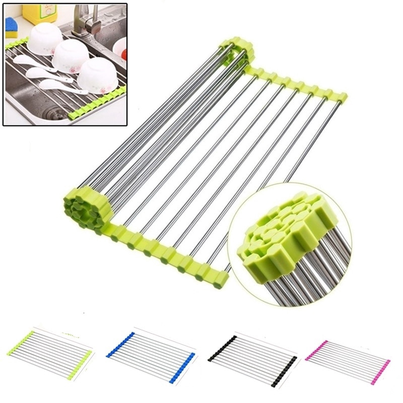 Giá phơi ráo chén đĩa đa năng bằng inox tiện dụng