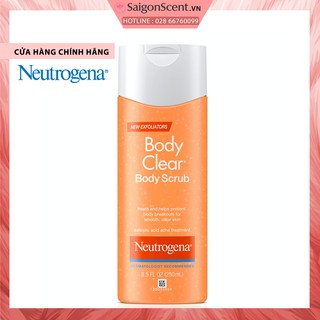 Sữa tắm giảm mụn cơ thể có hạt Neutrogena Body Clear Body Scrub ( 250mL )