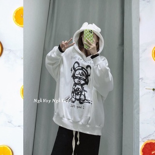Áo hoodie tai gấu