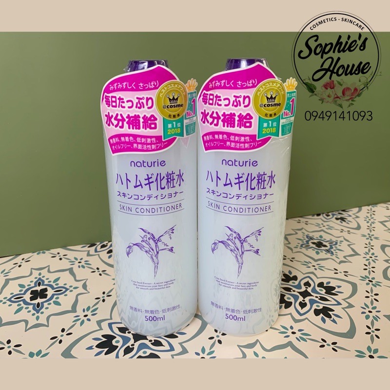 Nước hoa hồng ý dĩ Naturie Hatomugi Skin Conditioner