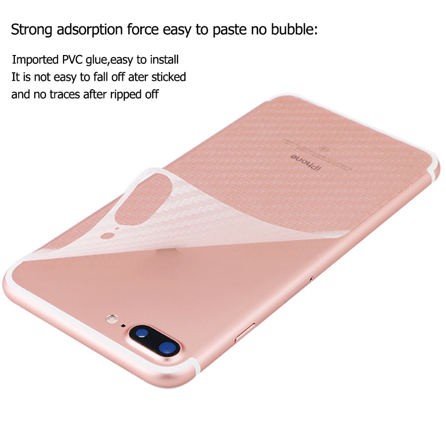 Miếng dán mặt lưng carbon chống vân tay chống xước bảo vệ cho iPhone 13 14 12 Mini 11 Pro X XR XS Max 8 7 6 6S Plus SE 2020
