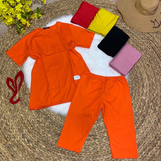 SÉT BỘ NỮ ÁO PHONG QUẦN NGỐ ÔM TM4475