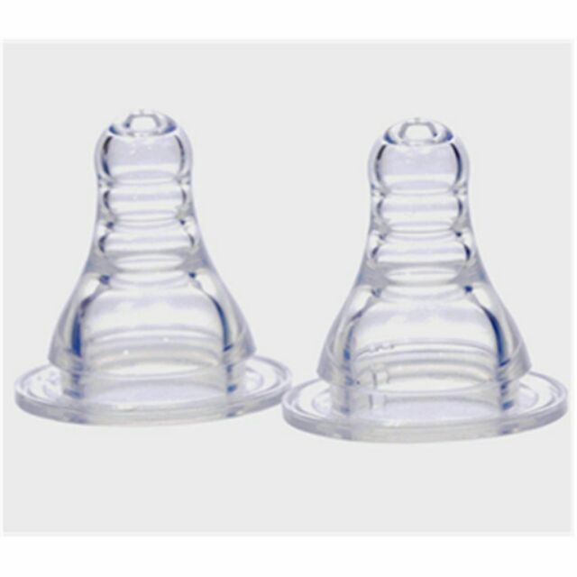 Núm ti silicone cổ hẹp Pigeon 2-3m (giá bán 1chiếc)