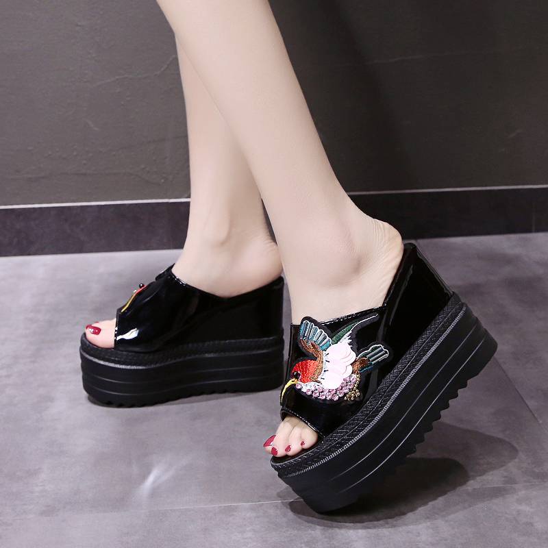 Dép Đế Xuồng 12cm Thời Trang Mùa Hè Quyến Rũ Cho Nữ