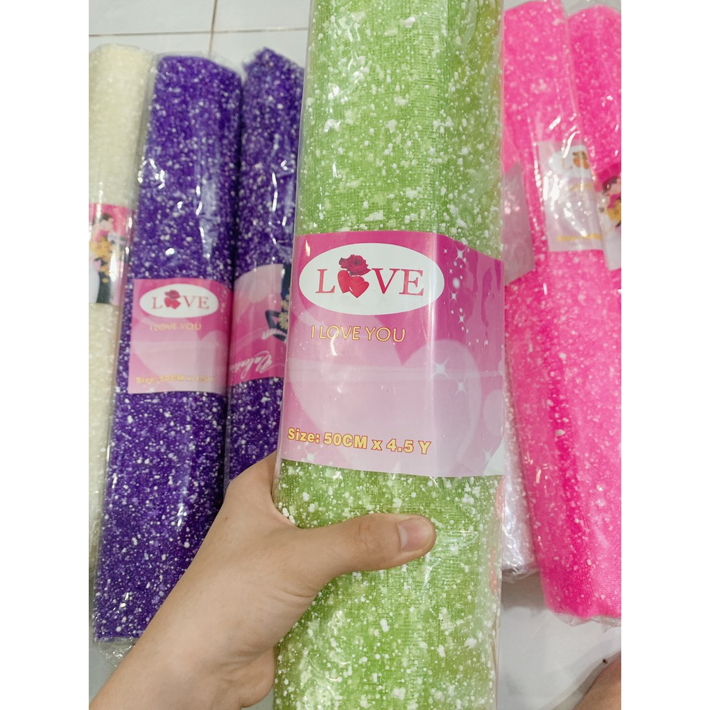 Lưới tuyết gói hoa, cuộn 50cmx4.5Y