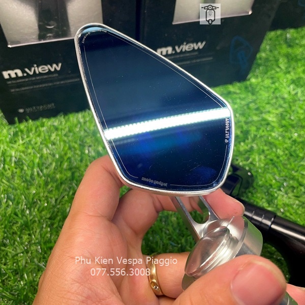 Kính Motogadgett FUllBOX Hàng Siêu Cao Cấp Tràn Viền Cho Vespa Honda Yamaha