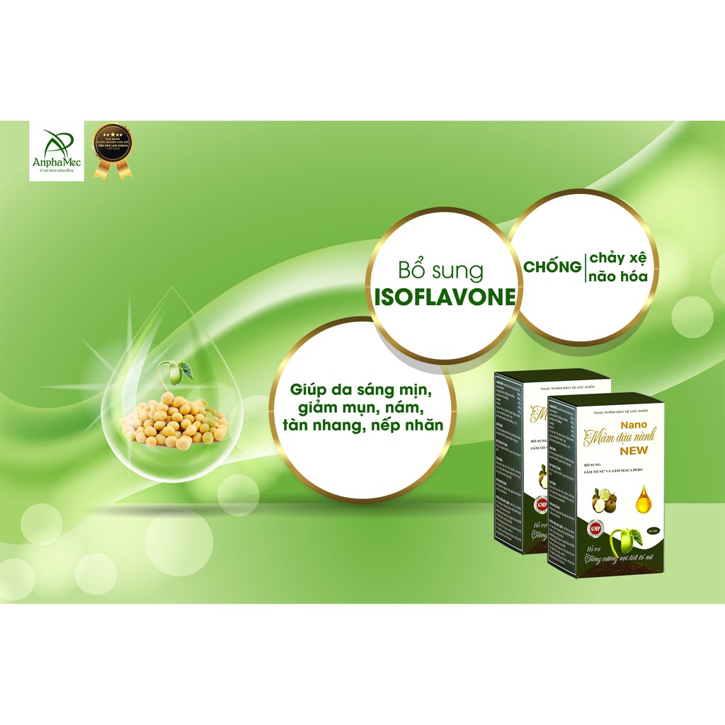 Nano Mầm Đậu Nành New [Viện Hàn Lâm] | BigBuy360 - bigbuy360.vn