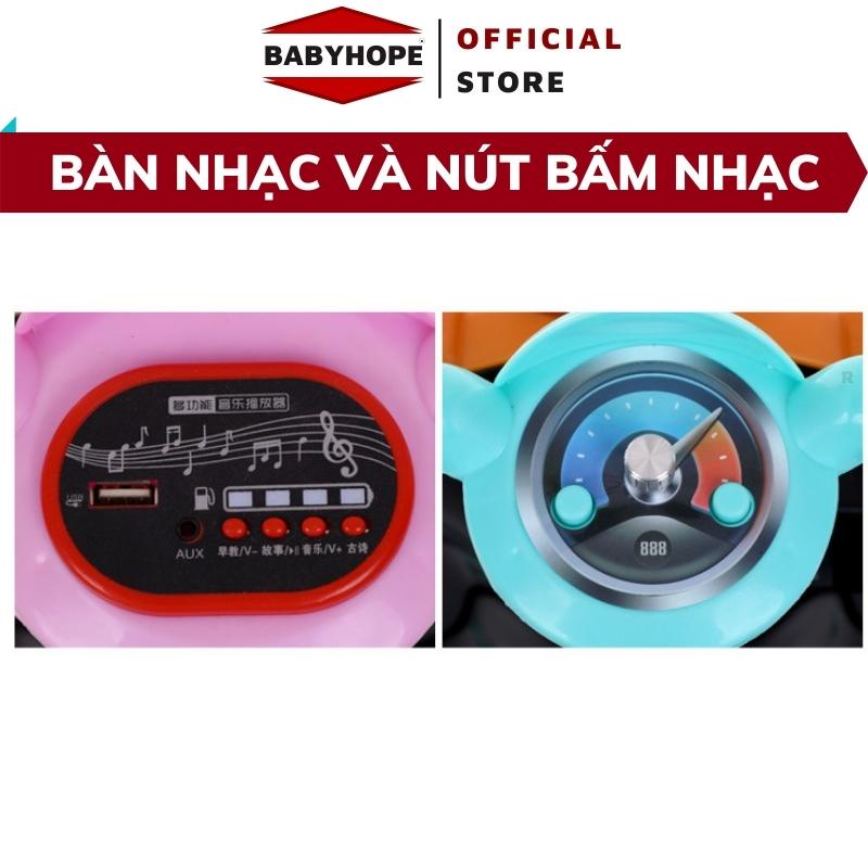 Xe máy điện trẻ em CAT kiểu dáng Vecpa có sạc,bình điện cho bé 2 -7 tuổi Babyhope