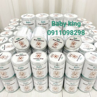 Rơ lưỡi tưa lưỡi cho bé KUTA, dệt sợi cotton 100%, mềm mại, kháng khuẩn, an toàn và sạch sẽ [Hộp 30 chiếc]
