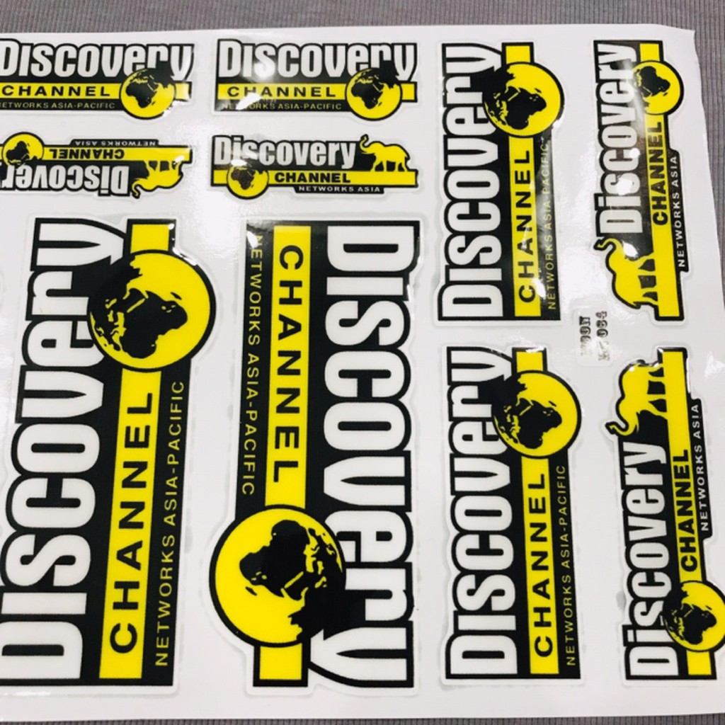 Tấm tem nổi hình mẫu Discovery bao dính sắc nét lựa chọn mới cho các bạn yêu kênh động vật hoang dã
