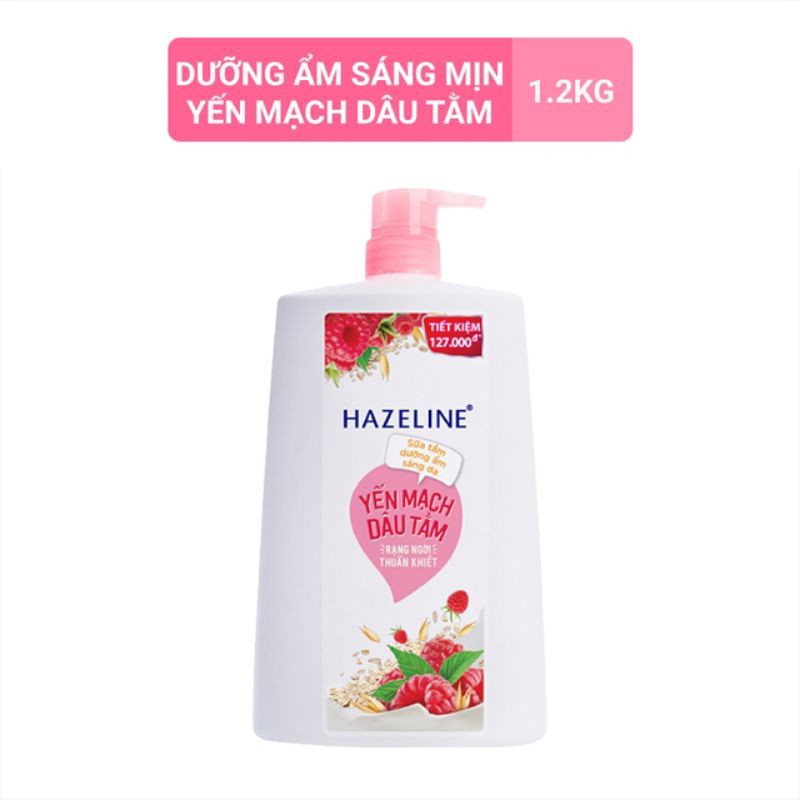 Sữa Tắm Dưỡng Sáng Da Hazeline Yến Mạch - Dâu Tằm 1,2kg