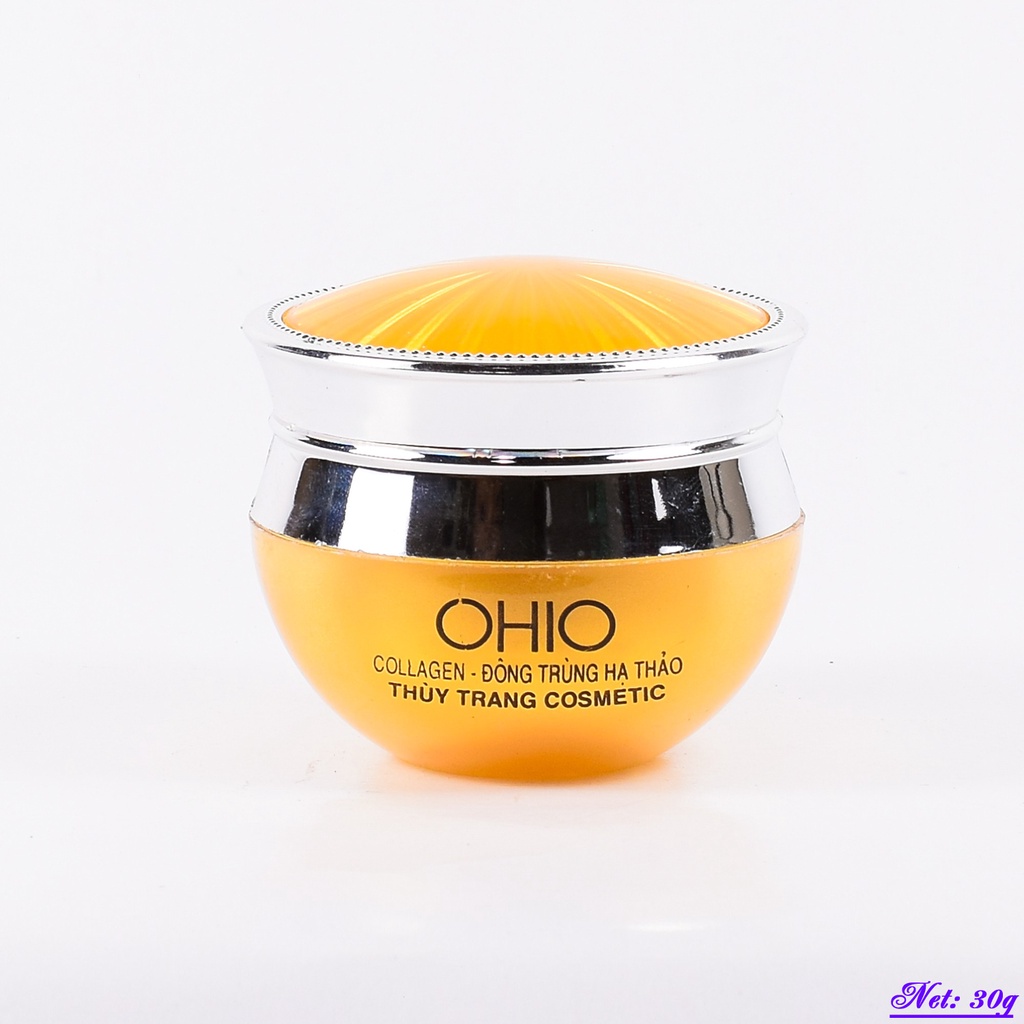 Kem Mụn - Trắng da - Xóa thâm - Liền sẹo 12 tác dụng OHIO Collagen - Đông Trùng Hạ Thảo (30g)