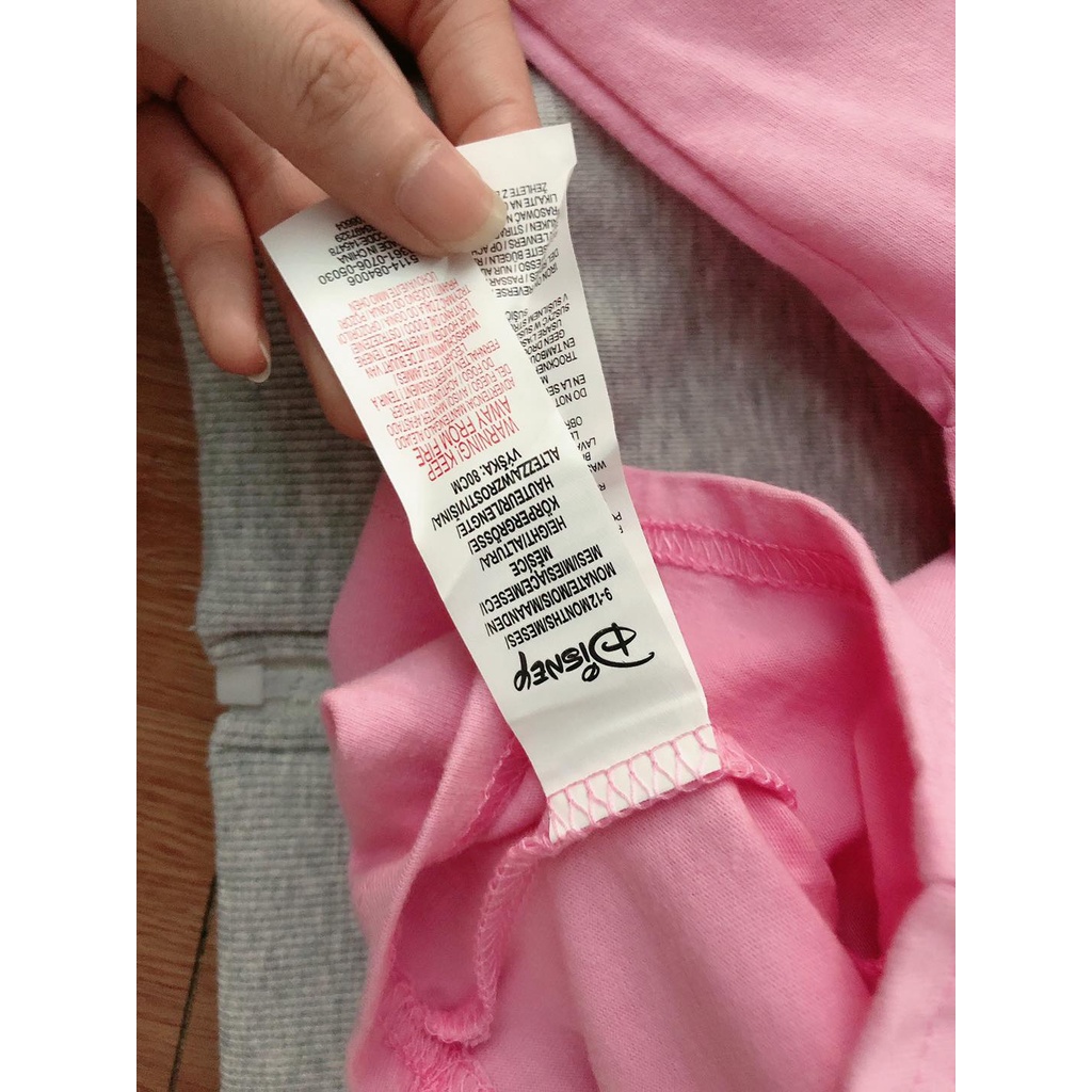 Set 3pc Minnie xám ghi bé gái