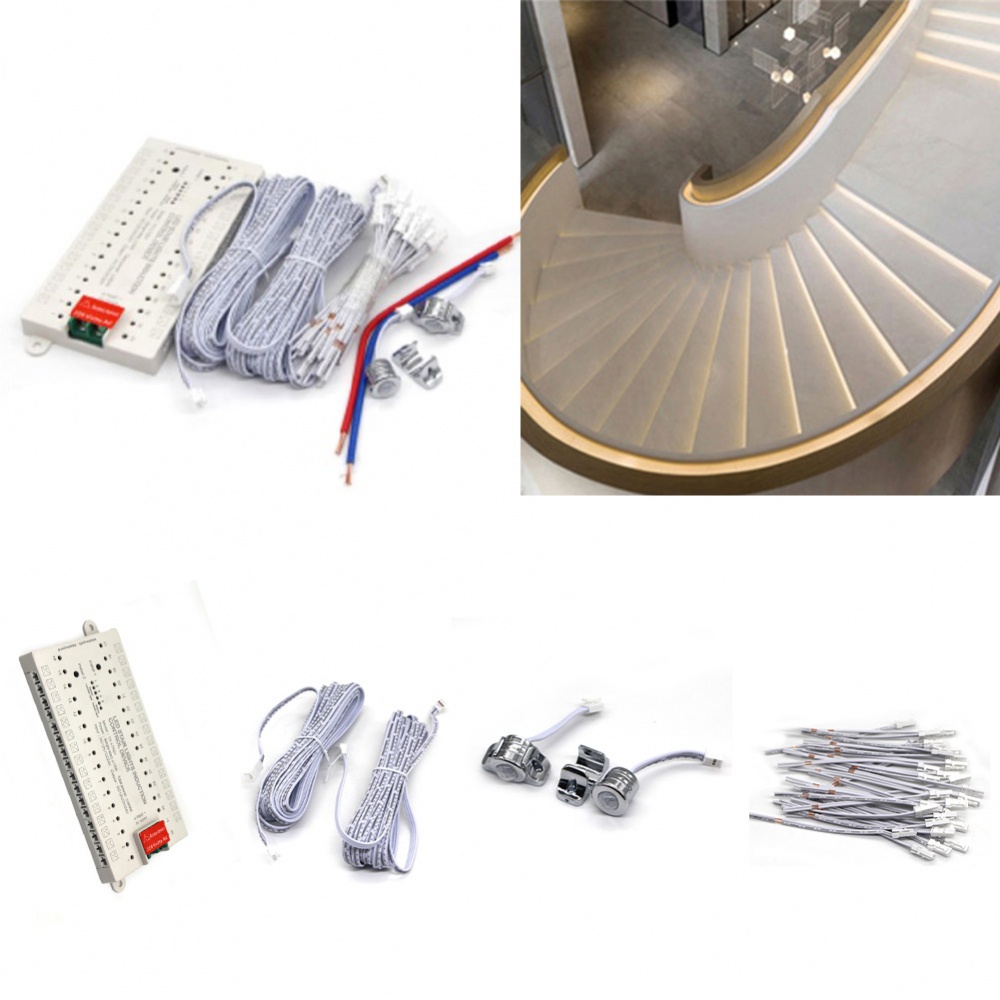 Bộ Điều Khiển Đèn LED Cầu Thang Cảm Biến Chuyển Động 12V 32 Kênh Mới