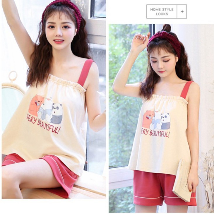 Bộ đồ nữ mùa hè 2 dây Sweet - V005