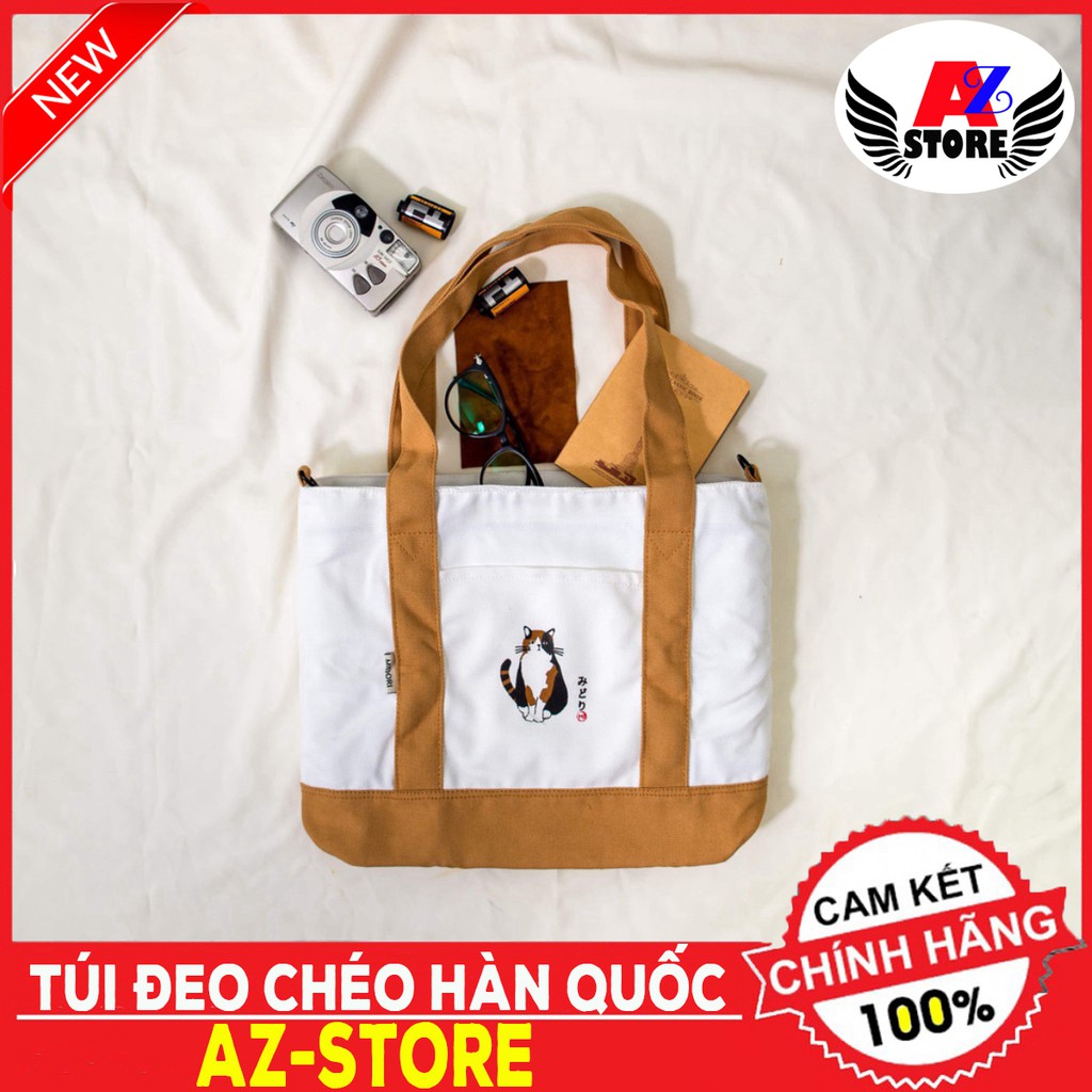 HOT TÚI ĐEO CHÉO MIDORI - VẢI CANVAS THỜI TRANG - VÀNG - HỒNG XANH NAVI - TÚI ĐEO CHÉO - TÚI TOTE - TÚI ĐEO VAI MỚI