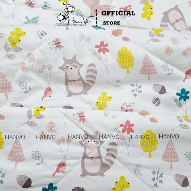 Vỏ gối NẰM gối ÔM trẻ em Cotton cao cấp HÂN VÕ 35x50 25x70 họa tiết, an toàn cho da bé