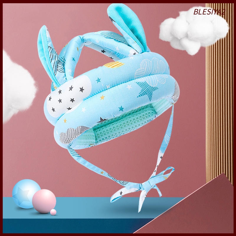 Set 2 Mũ Bảo Hiểm Mềm Mại Chống Va Chạm Bảo Vệ An Toàn Cho Bé Mới