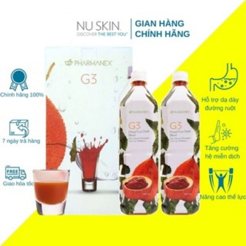 Thực Phẩm Bảo Vệ Sức Khỏe Nuskin G3 chai 900ml Sản phẩm mới