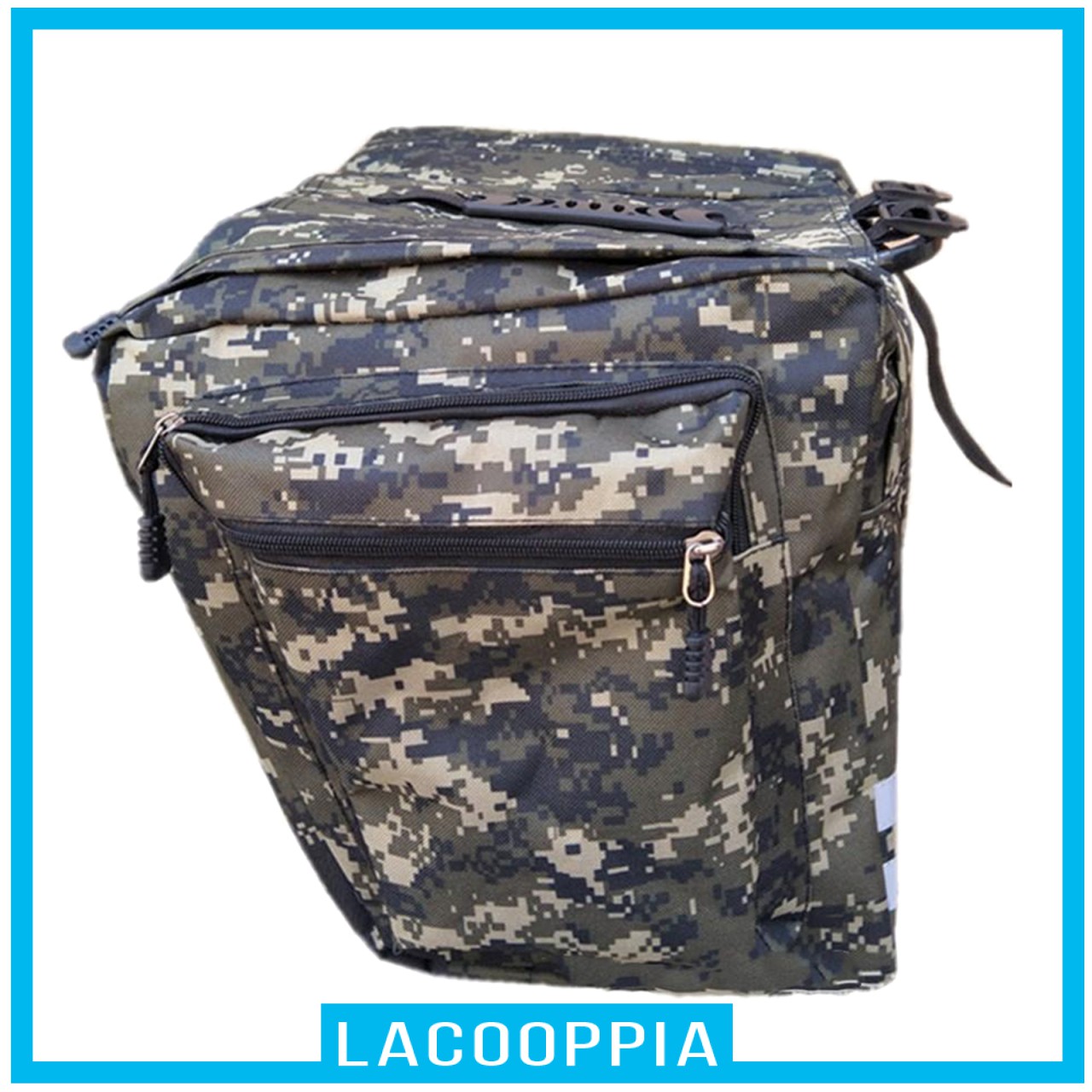 [LACOOPPIA] Cycling Rear Rack Seat Trunk Saddle Storage Pannier Bicycle Bag Reflective Strip