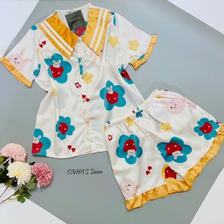 ĐỒ BỘ MẶC NHÀ ĐÙI TIỂU THƯ LỤA SATIN