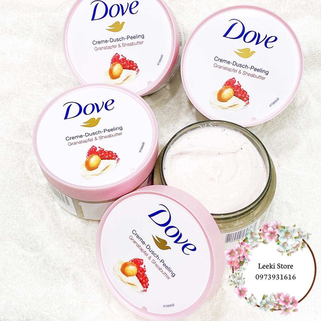 Tẩy Da Chết Body Dove Exfoliating Body Polish Hương Lựu Đỏ 225ml