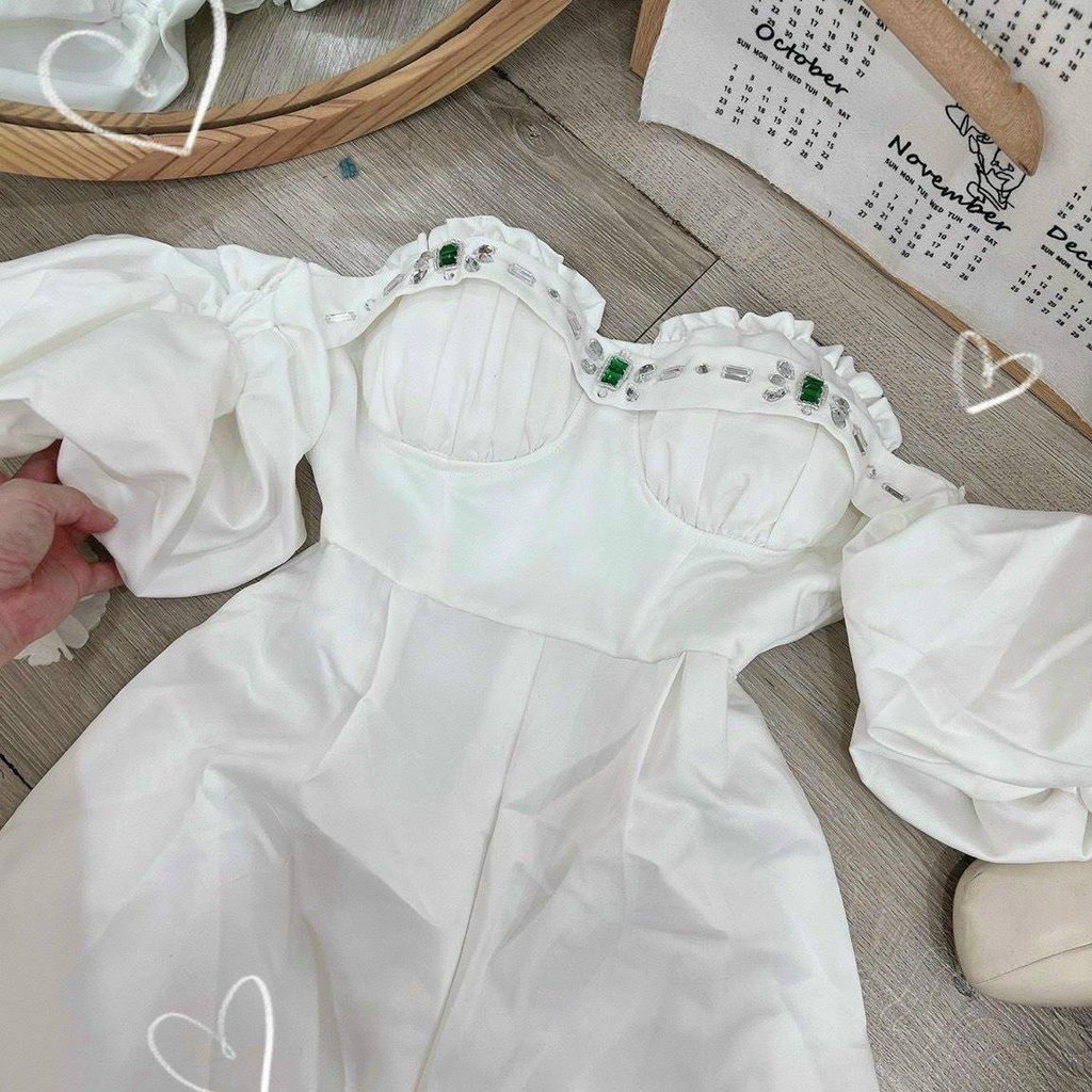 Jum tay phồng hở vai💖 KÈM ẢNH THẬT