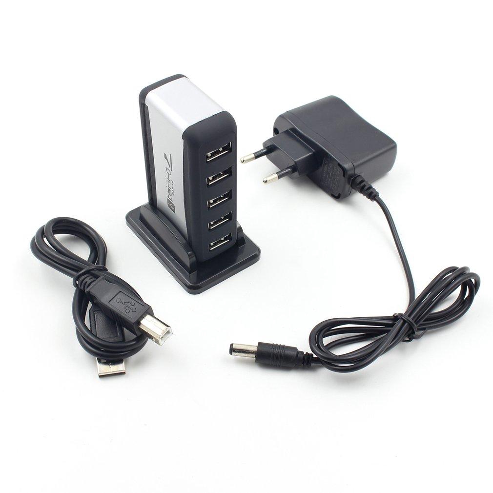 Hub Chia Cổng USB Cho Máy Tính HUB7 Chia 1 Cổng USB Thành 7 Cổng USB Mới Tốc Độ Cao Kèm Dây Nguồn cho PC Laptop