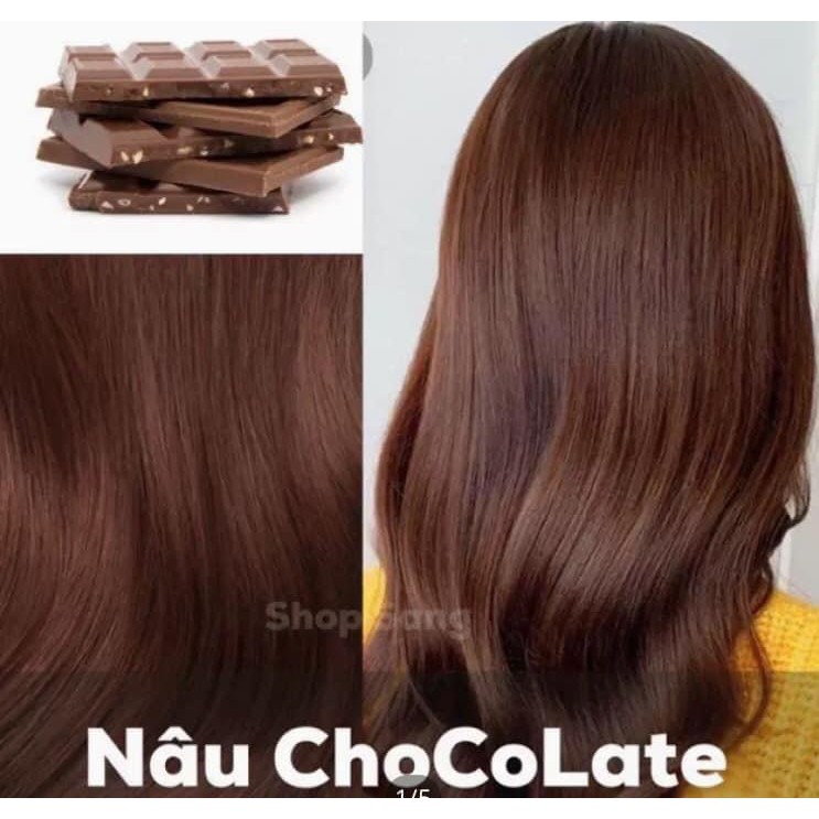 *tặng kèm oxy* MÀU NHUỘM NÂU CHOCOLATE MỀM MƯỢT ĐẾN TỪ HÀN QUỐC KEROA COLOR CREAM 100ml