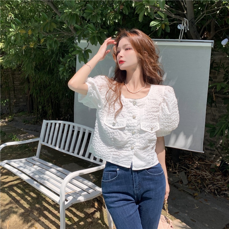 Áo Sơ Mi Ngắn Tay Thời Trang Mùa Hè Dễ Phối Đồ Dành Cho Nữ