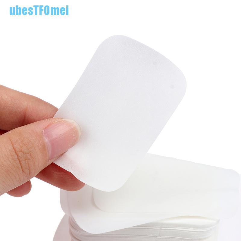 Set 100 Giấy Xà Phòng Rửa Tay Tạo Bọt Có Thể Mang Theo Khi Đi Du Lịch