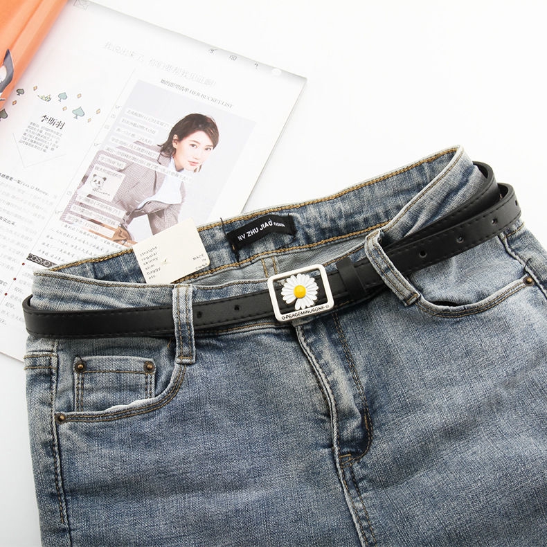 Thắt lưng khóa hình hoa cúc đơn giản dành cho nam 22568