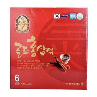 Nước Hồng Sâm 6 Năm Tuổi Hàn Quốc 30goi 80ml
