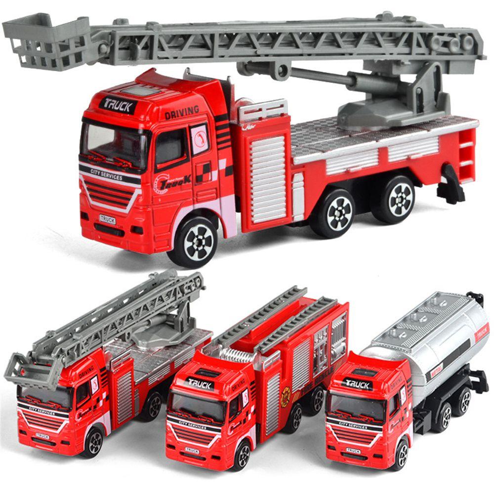 Mô Hình Xe Cứu Hỏa Đồ Chơi Mini Dành Cho Các Bé