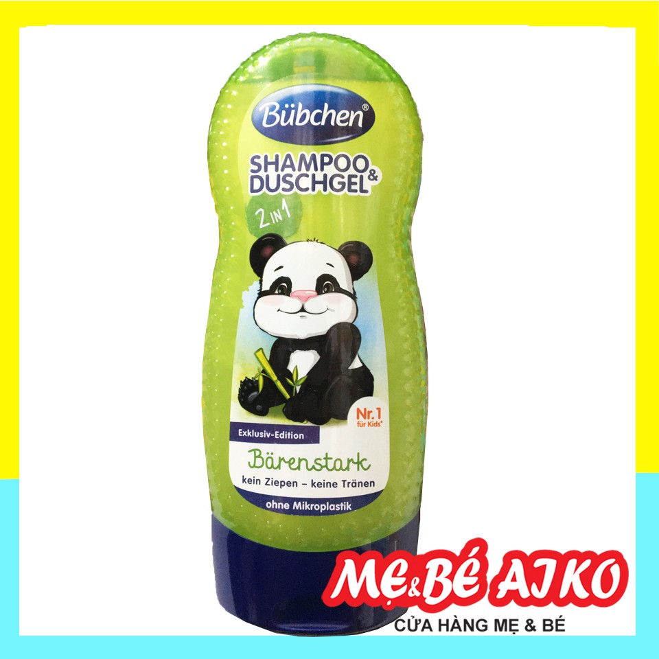 Mẫu Mới - Sữa Tắm Gội Chung Bubchen 2in1 Hình Gấu Trúc 230ml Cho Bé Từ 1 Tuổi Trở Lên