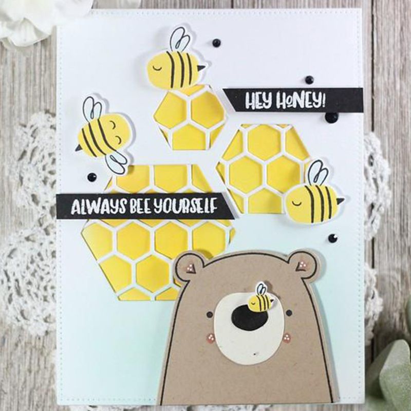 Khuôn Cắt Giấy Kim Loại Hình Gấu Xinh Xắn