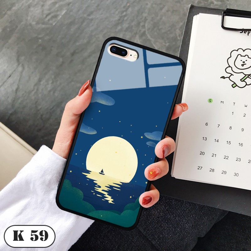 Ốp lưng kính 3D cho IPhone 7-8 Plus