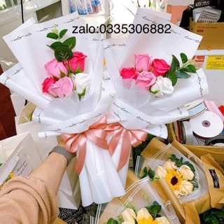 Bó Hoa Sáp 5 Bông Đẹp ( Ảnh Thật)