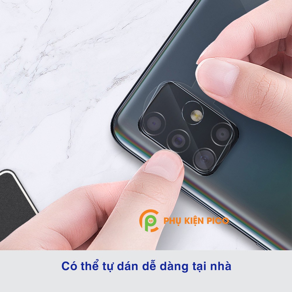 Dán camera Samsung M51 độ cứng 9H trong suốt không ảnh hưởng đến chất lượng ảnh - Cường lực camera Samsung Galaxy M51