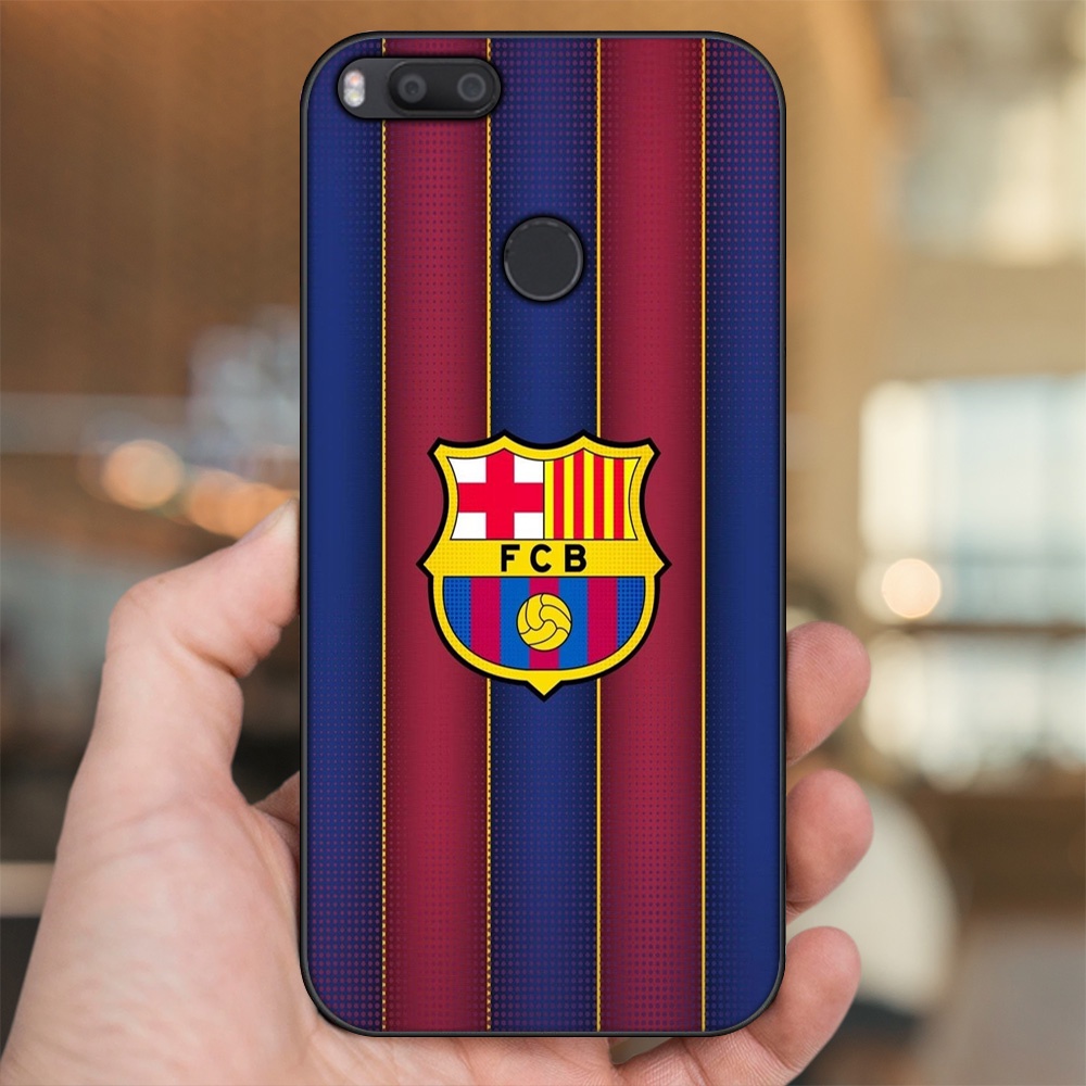 Ốp lưng Xiaomi Mi A1, Mi 5X viền đen in hình Barcelona Barca